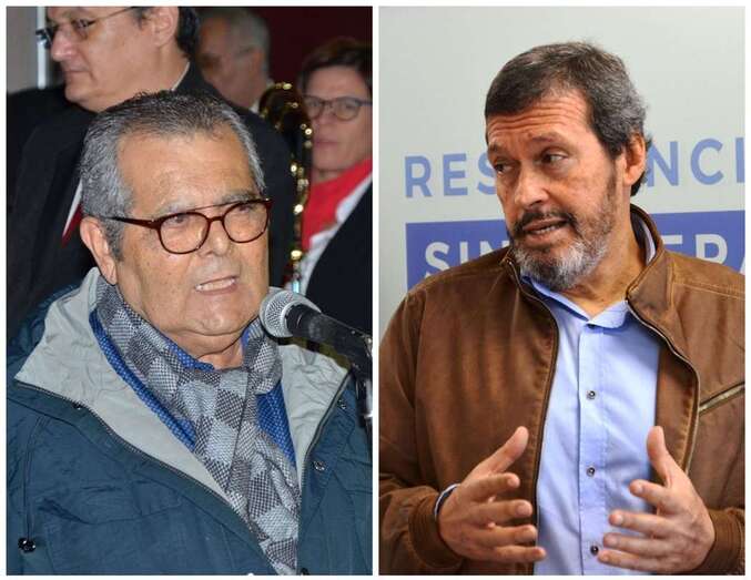 Los dos teldenses reconocidos el pasado jueves por el Pleno: Luis López y José L. González Ruano(/TA.